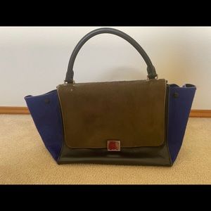 Celine Tri color Trapeze Medium Pony hair